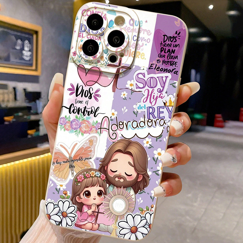 Phone Cases Iphone 13 - Religious Colorful Painted Jesus TPU Soft
