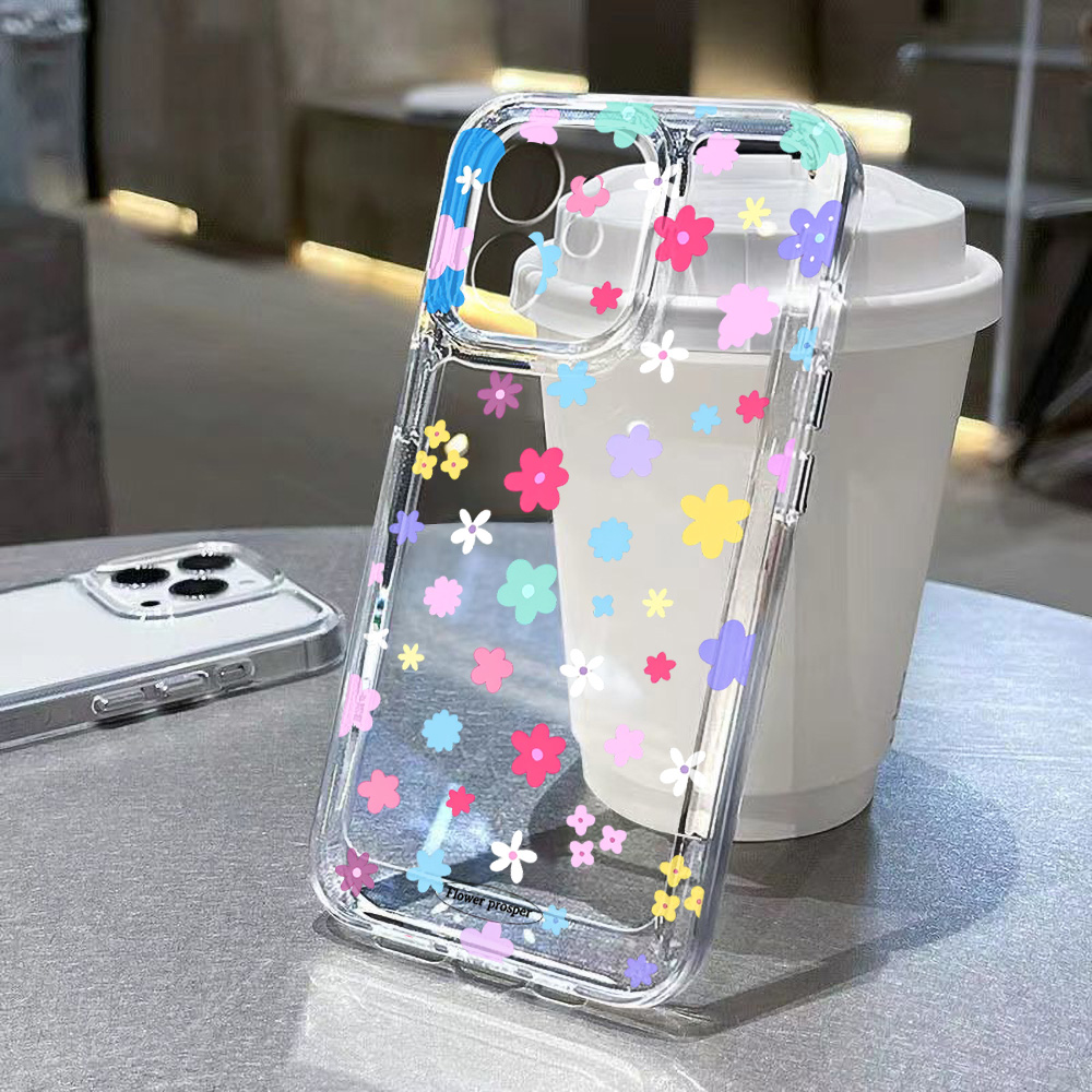 Colorful Flower Clear Phone Ca - Phone Cases Xr Iphone review and price