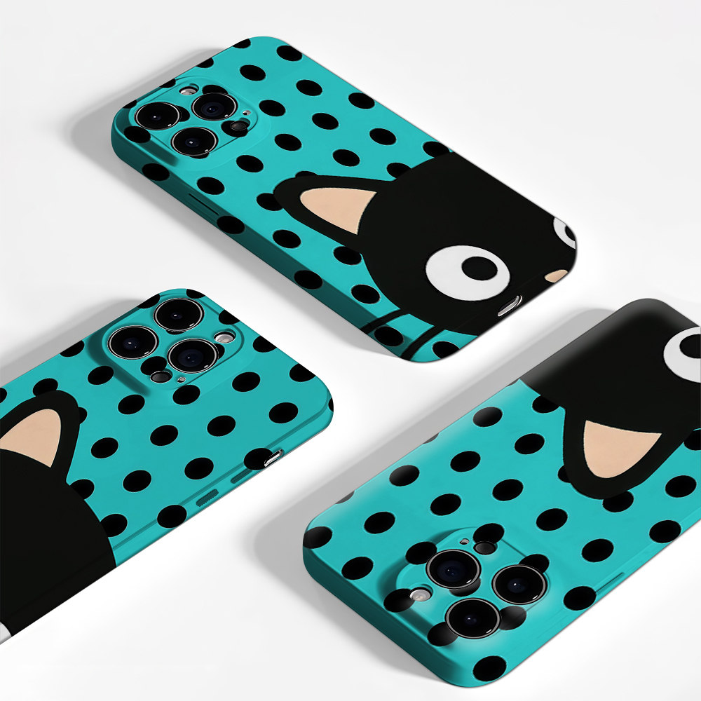 Turquoise Polka Dot Cat Phone  - Phone Cases Xr Iphone review and price