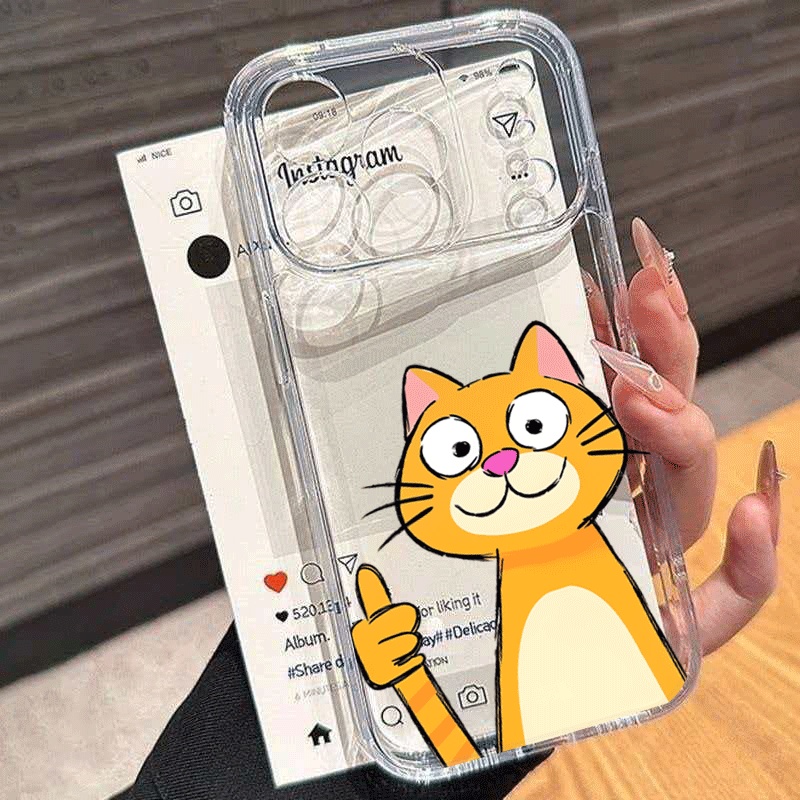 Cute Cartoon Orange Cat Phone  - Phone Cases Xiaomi 15 review and price