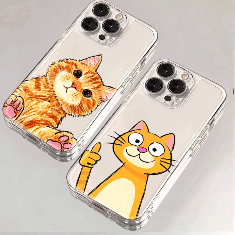 Cute Cartoon Orange Cat Phone  - Phone Cases Xiaomi 15 review and price